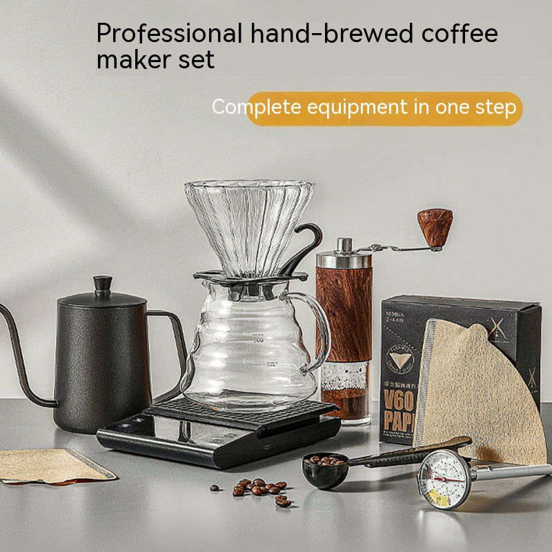 Experience the Art of Coffee with Our Complete Portable Hand Brewed Coffee Pot Set