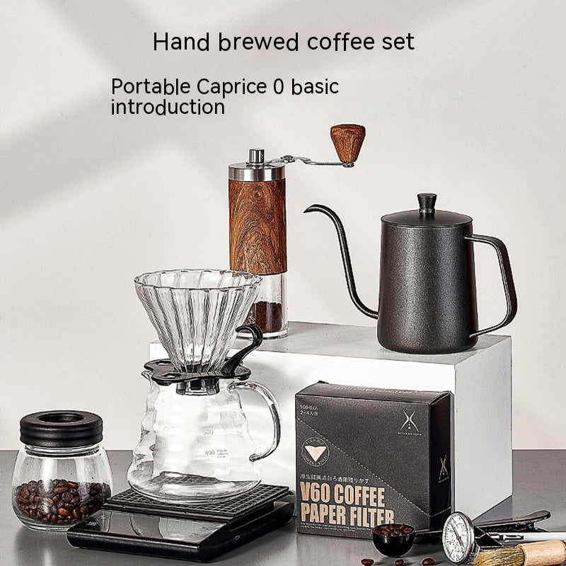 Experience the Art of Coffee with Our Complete Portable Hand Brewed Coffee Pot Set