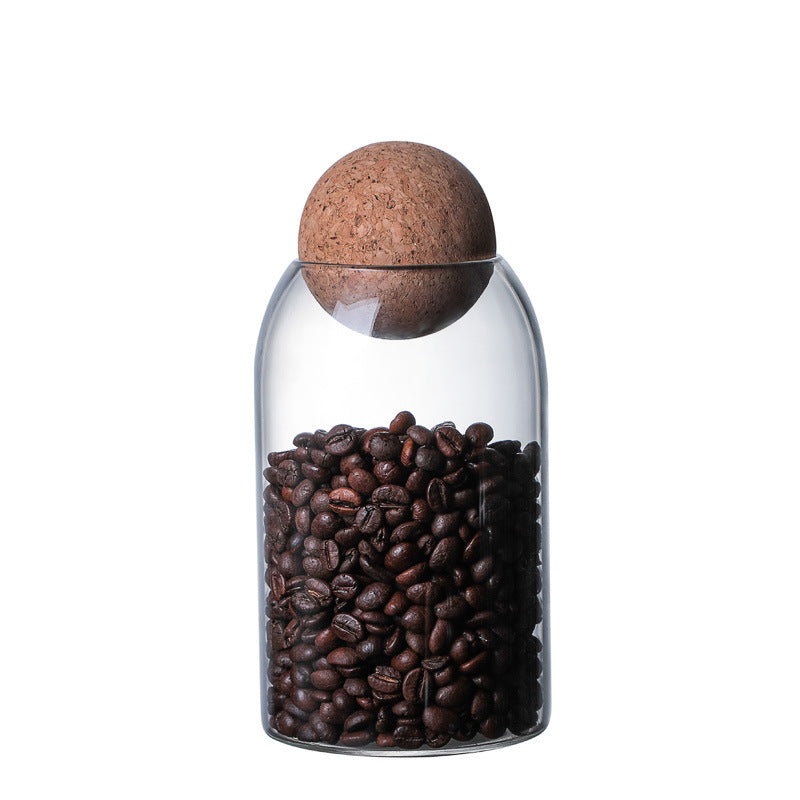 Get Your Snack Game On with This Fun Set of Storage Ball Jars – The Ultimate Cork-Popped Candy & Coffee Keepers!