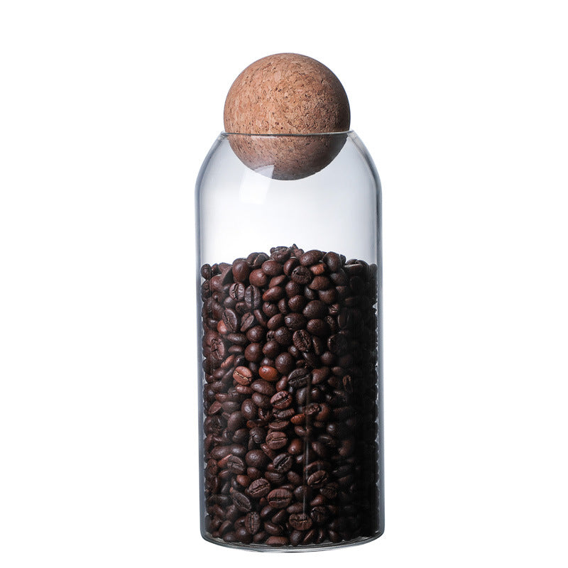 Get Your Snack Game On with This Fun Set of Storage Ball Jars – The Ultimate Cork-Popped Candy & Coffee Keepers!