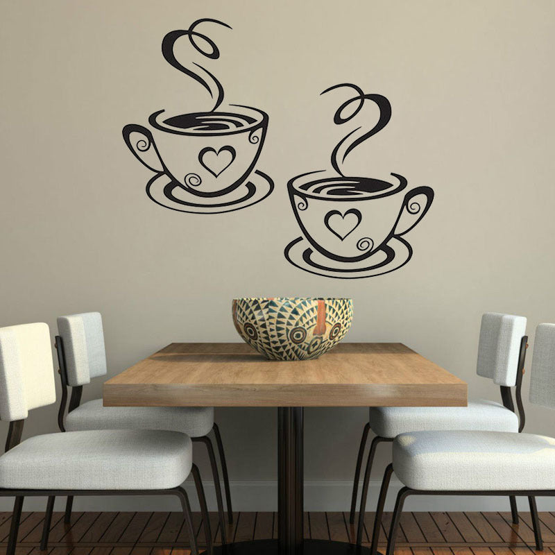 Cup of Joe on Your Wall: The Removable Coffee Wall Sticker That Brew-tifully Decorates Your Space!