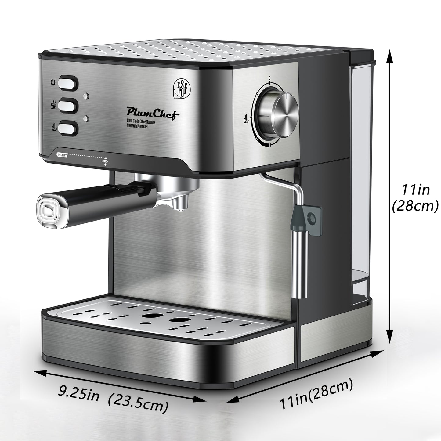 20 Bar Professional Espresso Machine with Advanced Milk Frother – Perfect for Crafting Espresso, Cappuccino, and Latte at Home