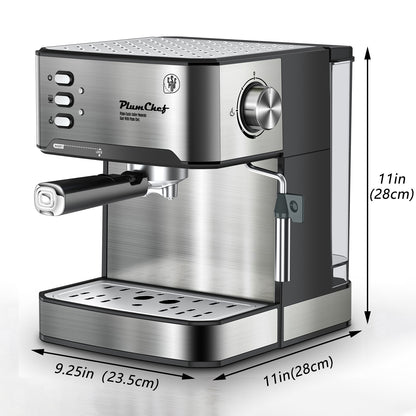 20 Bar Professional Espresso Machine with Advanced Milk Frother – Perfect for Crafting Espresso, Cappuccino, and Latte at Home