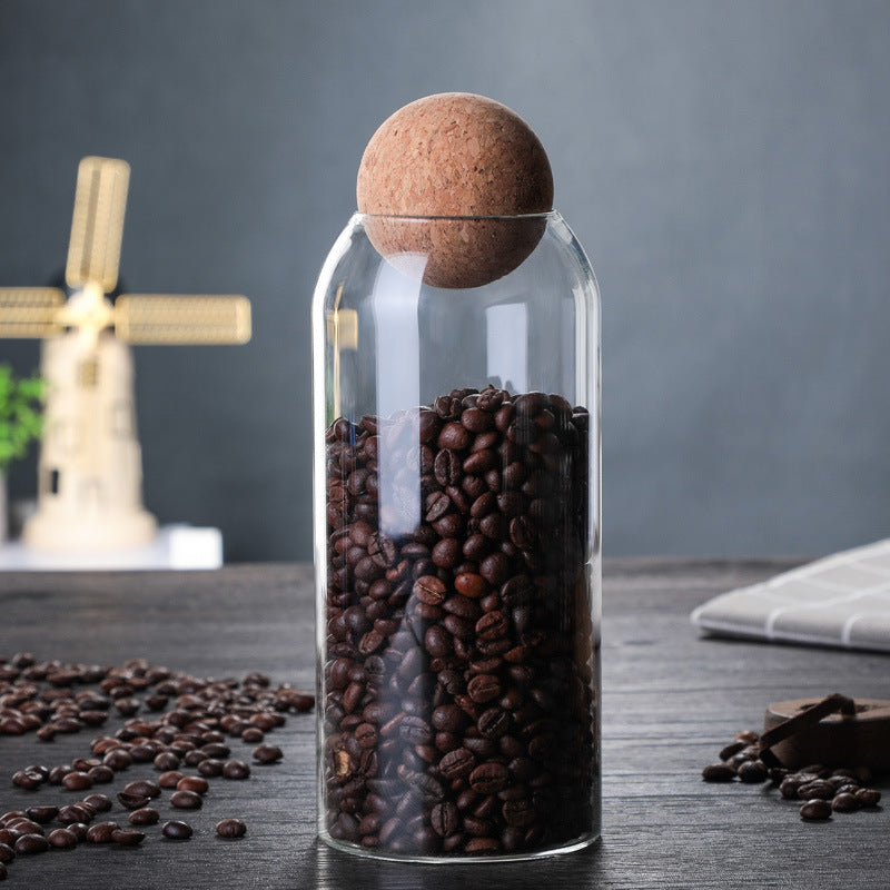 Get Your Snack Game On with This Fun Set of Storage Ball Jars – The Ultimate Cork-Popped Candy & Coffee Keepers!