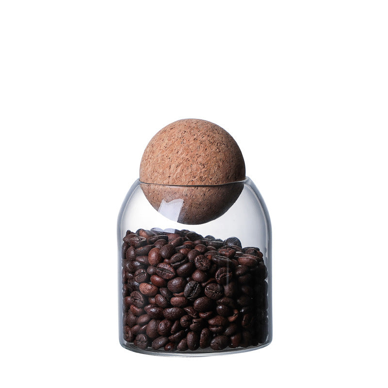 Get Your Snack Game On with This Fun Set of Storage Ball Jars – The Ultimate Cork-Popped Candy & Coffee Keepers!
