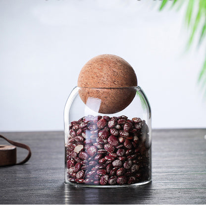 Get Your Snack Game On with This Fun Set of Storage Ball Jars – The Ultimate Cork-Popped Candy & Coffee Keepers!